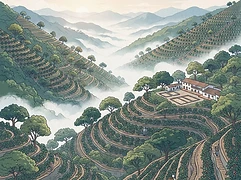 Finca El Suspiro — coffee farm illustration 1