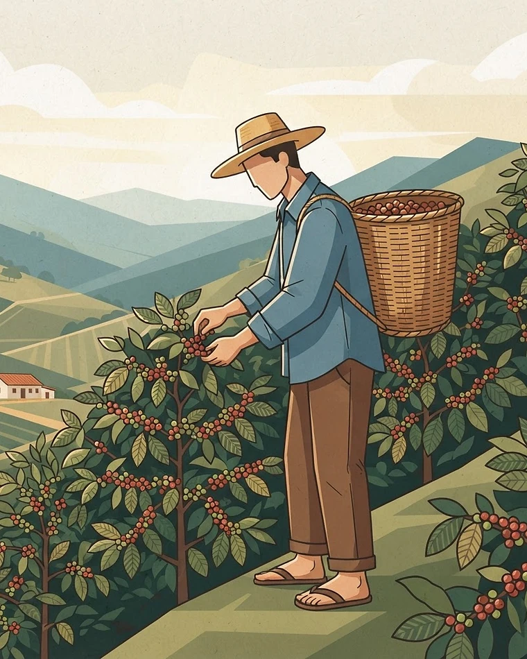 a small cluster of farmers