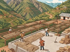 Corral Pampa — coffee farm illustration 2