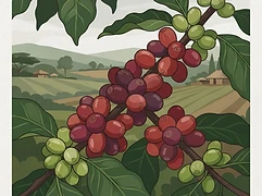 Kapsokisio wet mill — coffee farm illustration 3