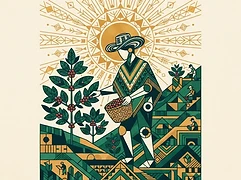 Three small-scale family farmers — coffee farmer illustration 3