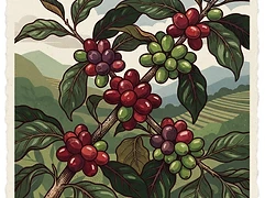 Las Delicias โ coffee farm illustration 3