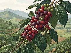 Shyira washing station — coffee farm illustration 3