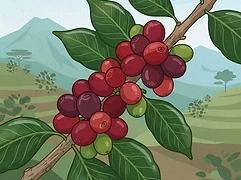 La Merced — coffee farm illustration 3