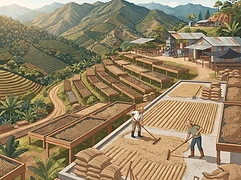 Finca 1890 — coffee farm illustration 2