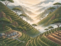 Gichathaini Wet Mill β coffee farm illustration 1
