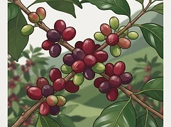 Coopedota — coffee farm illustration 3