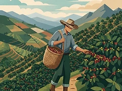 Bayter brothers — coffee farmer illustration 1