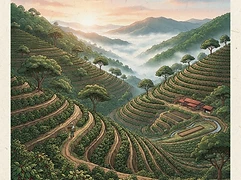 La Esperanza — coffee farm illustration 1