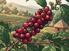 Duromina Cooperative β coffee farm illustration 3