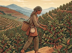 800 smallholder farmers — coffee farmer illustration 1