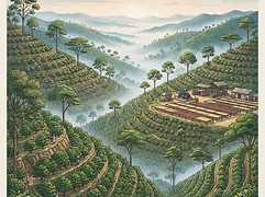 Karatu Factory β coffee farm illustration 1