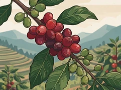 Gora Kone — coffee farm illustration 3