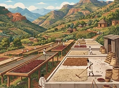 Badigalo — coffee farm illustration 2