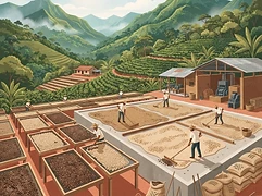 Las Delicias โ coffee farm illustration 2
