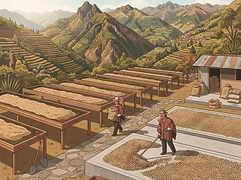 Bella Rosa β coffee farm illustration 2