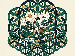Ikawa House — coffee farmer illustration 1