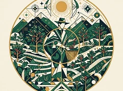 Eduar Moriones Garcia — coffee farmer illustration 1
