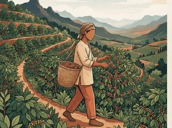 868 smallholder farmers — coffee farmer illustration 1