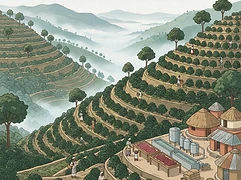 Yaye Chericho β coffee farm illustration 1