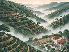 Finca Malacara — coffee farm illustration 1