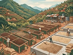 Ruvumu Washing Station — coffee farm illustration 2