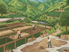 Finca El Paraíso — coffee farm illustration 2
