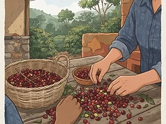 Lasso brothers — coffee farmer illustration 2