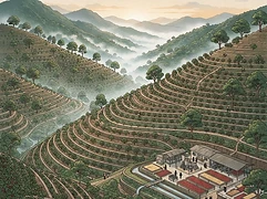La Palestina — coffee farm illustration 1