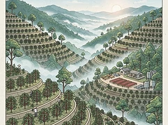 Smallholder community of Lao Xu Zhai Village — coffee farm illustration 1