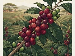 Kamunyaka Washing Station — coffee farm illustration 3