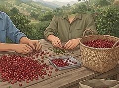 Francisco Mena — coffee farmer illustration 2