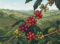 Rio Brilhante — coffee farm illustration 3