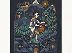 Francisca and Oscar Chacon — coffee farmer illustration 3