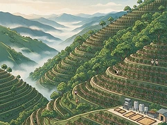 El Diamante — coffee farm illustration 1