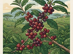 Guchienda β coffee farm illustration 3