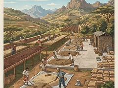 Koko β coffee farm illustration 2