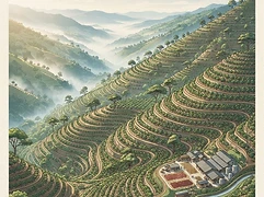 Finca Paraíso — coffee farm illustration 1