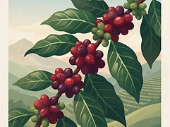 Smallholder farms associated with the Redelong Organic Cooperative — coffee farm illustration 3