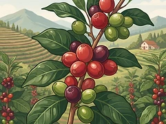 La Palestina — coffee farm illustration 3