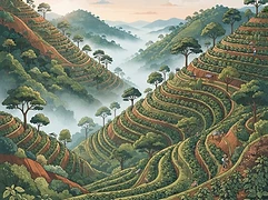CEPCO cooperative — coffee farm illustration 1