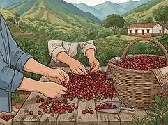 Benjamin Paz — coffee farmer illustration 2