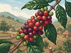 Guduba wet mill — coffee farm illustration 3