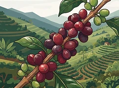 El Brillante — coffee farm illustration 3