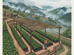Luis and Mildred Montoya — coffee farmer illustration 3