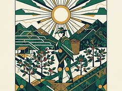 Urcunina group — coffee farmer illustration 3
