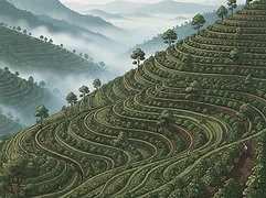Hambela Alaka washing station — coffee farm illustration 1