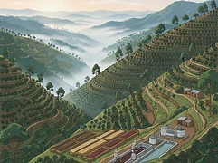 Hinga Kawa Cooperative — coffee farm illustration 1