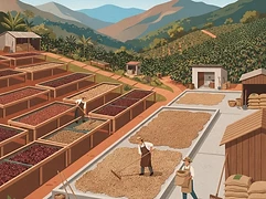 Ruronzi — coffee farm illustration 2