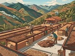 La Soledad — coffee farm illustration 2